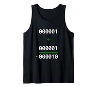 1+1=10 Binary Math Joke Programmer Humor Tank Top