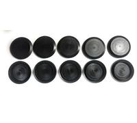 1 1/2" 1.5 inch Flush Mount Black Plastic Body and Sheet Metal Hole Plug Qty 10