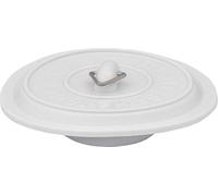 1 1/2" - 2" White 1mm rigid plastic sign Universal Sink / Bath Plug