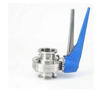 1-1/2" 38mm SS304 Stainless Steel Triple Clamp Valve with 1.5" Pressure Trigger for Homemade Dairy Products.