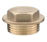 1 1/2" Brass Flanged Plug