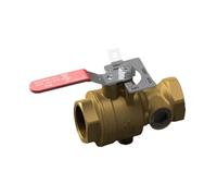 1 1/2" BSPT Thread Test Valve Manual Power Ball Structure 300PSI Brass Material Female Inlet Outlet for Drain(Medium Pressure-2in)