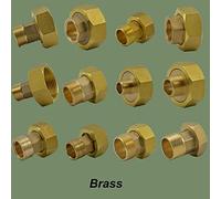 1-1/2" Female to 1-1/4" Female Lengthen Brass Union Pipe Fitting Water Gas Oil for Water Meter