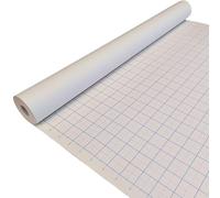 1" & 1/2" Imperial Grid Graph Pattern Paper Roll | 914mm (36”) Wide | Printed Ruler | 10m Long | 90gsm Thick | Brilliant White Paper | Drawings Drafting Patterns Engineering