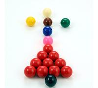 1 1/2 inch 38mm Kids Snooker Balls - 17 Ball Set with 10 Reds