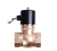 1-1/2 inch Brass Normally Closed Steam Solenoid Valve 220V 24V 200 Degree High Temperature Solenoid Valve(AC220V)
