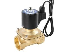 1-1/2 Inch Brass Solenoid Valve Normally Closed Fountain Valves 1Pcs(BSP_12VDC_VITON-Seal)