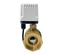 1-1/2 Inch Motorized Ball Valve 220V 12V 24V 3-Wire 2 Control Brass Electric Big Torque 1Pcs(12VDC)
