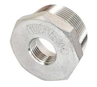 1-1/2" Male x 1/2" Female Thread Reducer Bushing Pipe Fitting, Adapter, Stainless Steel SS 304 NPT