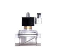 1-1/2" Normally Open Stainless Steel Solenoid Valve IP65 Pipe Control Switch DN40 Electric Water Valve AC/DC 220V 24V 12V(NPT_24VAC)