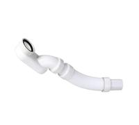1-1/2" Shower Drain Pipe, Flexible Low Profile Bathtub Shower Drain Pipe, Flat P Trap Freestanding Tub Drain for Bath Bathtub