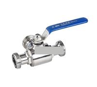 1-1/2" Thread Stainless Steel 304 Connection T Type Three Way Ball Valve