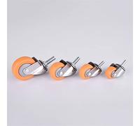 1/1.25/1.5/2 Inch Furniture Casters Wheels Orange Swivel Castor Trolley Castors 1pc(D,2 inch)