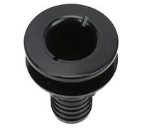 1-1/2in Thru Hull Fitting ABS Hose Connector for Boats Marines (Black)
