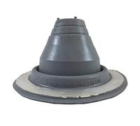 #1 (1/4" - 2-1/2") Round Gray EPDM Flexible Pipe Flashing Dektite Boot: - Metal Roof Jack Pipe Boot - Metal Roofing Pipe Flashing - Deks Dektite (DF101G)