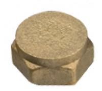 1 1/4" Brass Threaded Cap