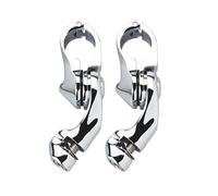 1-1/4" Engine Guard Highway Foot Pegs Motorcycle Footrest For Touring For Sportster 883 Road King Street Glide Pedals Foot Rest(White)