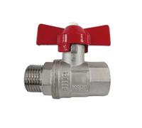 1 1/4 Inch Brass Ball Valve with Wing Handle, PN25