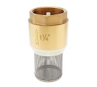 1-1/4 Inch Brass Foot Valve, DN32 Check Valve, Water Pump, Floor Valve with Filter, One-Way Check Valve
