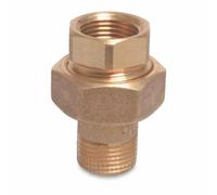 1 1/4 Inch Brass Radiator Fitting Coupling - CW617N, Conically Sealing