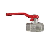 1 1/4 Inch Lever Ball Valve in Threaded Brass with PTFE Seal