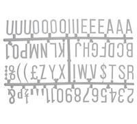 Beaumont 31mm Letter Set (390 Characters) White