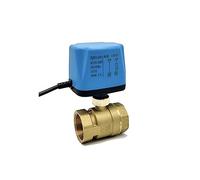 1-1/4" Normally Closed/Open 2-Way Brass Electric Ball Valve 220V 12V 24V 2-Wire Motorized Replace Solenoid(12vdc-Normally Closed)