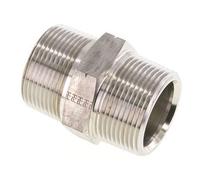 1 1/4'' NPT Stainless steel Double Nipple 80 Bar - Hydraulic