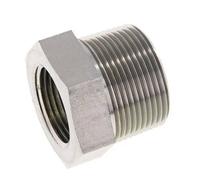 1 1/4'' NPT x 1'' NPT M/F Zinc plated Steel Reducing Ring 80 Bar - Hydraulic