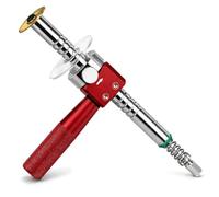 1-1/4" PVC Inside Pipe Cutter Internal Cutting Tool Stainless Steel Diamond Grinding Wheel, Adjustable Depth Inside Pipe Cutter with Diamond Grit Cutting Wheel, PVC Pipe Cutting Tool for Drill，Red