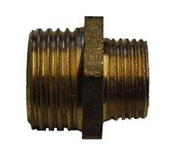 1 1/4" x 1" Brass Hexagon Reducing Nipple