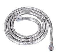 1/1.5/2/3.0m PVC Handheld Shower Hose Bathroom GI/2 Universal Interface High Pressure Explosion-Proof Faucet Hose Extension Pipe(Stainless Steel-2m)