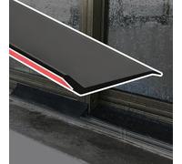 1 1.5 3.5 4.5 15 20 30 50 M Length Window Sill Rain Strips, Window Water Retaining Strips for Patio, Rubber Self-Adhesive Casement Rain Deflector(W 5.5cm,L 40m)
