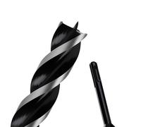 1-1/6" x 12" Auger Drill Bit with SDS Plus Shank for Wood,Tri Flute Ship Auger Long Drill Bit for Soft and Hard Wood,Tree Stump,Plastic,Drywall and Composite Materials