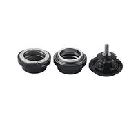 1-1/8" 34mm Bicycle Headset Set, Aluminum Bicycle Bearing Lightweight Headset, Bicycle Headset with Top Cover for 28.6mm Straight Steering Tube Fork Bearing