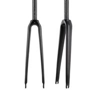1-1/8'' 700C 3K Carbon Fiber C Brake Road Bike Rigid Fork 28.6mm Threadless Straight/Tapered Tube Light Bike Front Fork (Color : Matte Black, Size : Straight Tube)