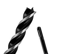 1-1/8" x 9" Auger Drill Bit with SDS Plus Shank for Wood,Tri Flute Ship Auger Long Drill Bit for Soft and Hard Wood,Tree Stump,Plastic,Drywall and Composite Materials