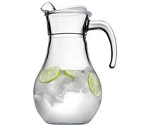 (1) 1.8L Pasabahce Glass Jug with Lid for Water, Juice, Cocktails