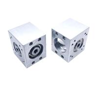 1:1 Aluminum Gearbox DIY Small electronic starter Bevel Gear Reducer Commutator Hexagon MQXFCZUX(Keyway - Keyway,Single output shaft)