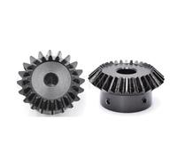 1:1 Bevel Gear 1 Module 20/25/30Teeth 45# Steel 90 Degrees Angle Inner Hole Bore 5~16mm 1Pcs(12mm,1M 25 Teeth)