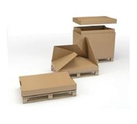 1/1 Full Euro Palletised Pallet Box Container for Storage/Export 1170 x 770 x 660mm Pallet+Cap+Sleeve+Tray