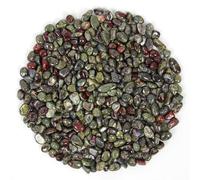 1.1 lb Bloodstone Chips - Natural Crystal Stones for DIY, Meditation, Plants, Home & Garden Décor, Root & Heart Chakra