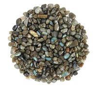 1.1 lb Natural Blue Labradorite Crystal Chips - Crushed Polished Stone Gravel for Decoration, Resin Art, Jewelry Making, Vase Fillers, Terrariums & Craft Projects