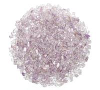 1.1 lb Natural Light Amethyst (color) Crushed Crystal Tumbled Chips - Bulk Polished Gemstone Chips for Crafts, Resin Art, Jewelry Making & Decorative Displays, Gift Package