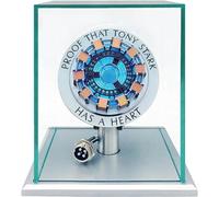 1:1 Scale Mk2 Arc Reactor Prop Replica | Touch Activated Led Display Vibration Sensor | Plexi-Glass Display Case | Tony Stark Inspired Design | Usb Powered Aluminium Alloy & Black Acrylic -2.3" X 3.2"