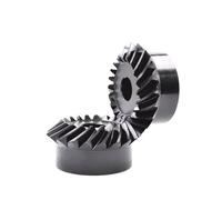 1:1 Spiral Bevel Gear Set 2M 20 25 30Teeth Keyway Bore 14/15/16/18/20/22/24/25mm 45# Steel 1Pcs(15mm (keyway 5),2M 20Teeth)