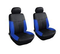 1+1 UNIVERSAL FRONT BLUE LEATHERETTE SEAT COVERS FIT FOR CAMPER CAR VAN TAXI MOTORHOME MPV