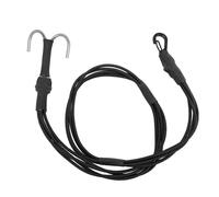 1/10 1/8 RC Winch Rope Alloy Hooks, Escape Rope, Rescue Trailer Hook,Elastic Crawler Winch Strap for Roof Luggage,580mm RC Crawler Accessories (Black)
