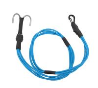 1/10 1/8 RC Winch Rope Alloy Hooks, Escape Rope, Rescue Trailer Hook,Elastic Crawler Winch Strap for Roof Luggage,580mm RC Crawler Accessories (Blue)