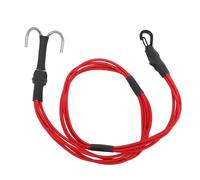 1/10 1/8 RC Winch Rope Alloy Hooks, Escape Rope, Rescue Trailer Hook,Elastic Crawler Winch Strap for Roof Luggage,580mm RC Crawler Accessories (Red)